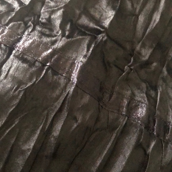 90’s Vintage Silky Crinkle Skirt Lace Ribbon Adjustable Size Medium M - Picture 7 of 11